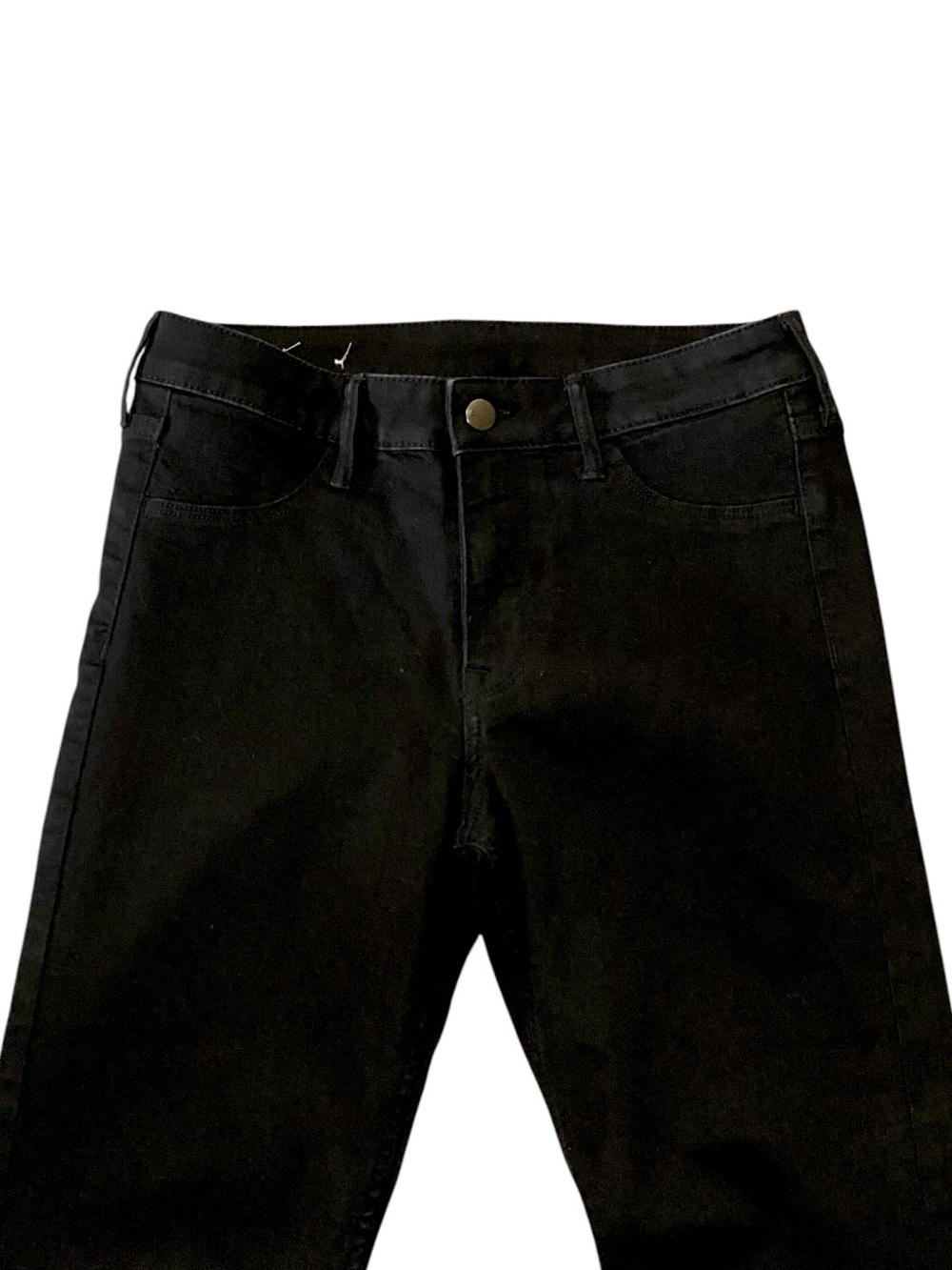 H&M AND Denim Y2K Black High Rise Ankle Skinny Jeans 29 Stretch - Picture 2 of 6